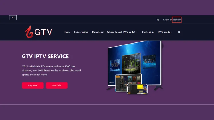 gtv-iptv-home-page